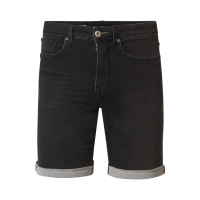 Afbeelding van Petrol Industries Jeansshort, Heren, Maat: XXL, Black stone