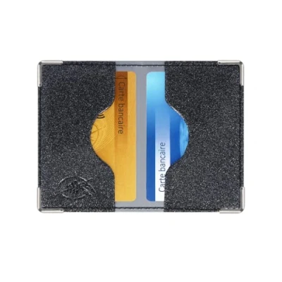 Afbeelding van Color Pop Kaarthouder (2) RFID bescherming, gemaakt in Frankrijk, pvc, pallet lak, bankbescherming, creditcardbeveiliging, 9,7 x 6,5 cm, Donkergrijze pailet klassiek