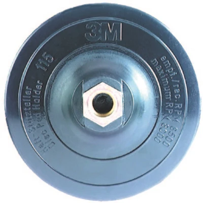 Afbeelding van 3M Scotch Brite steunschijf T Hook met gecentreerde pinhouder M14 aansluiting Ø 115mm