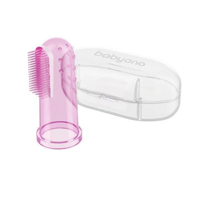 Afbeelding van Babyono Vingertandenborstel Roze