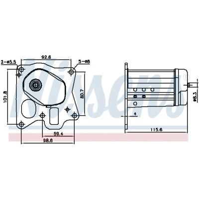 Afbeelding van Nissens EGR koeler 989455