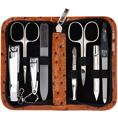 Afbeelding van DREI SCHWERTER Germany Roma 915 Manicureset 8 delig met glazen vijl