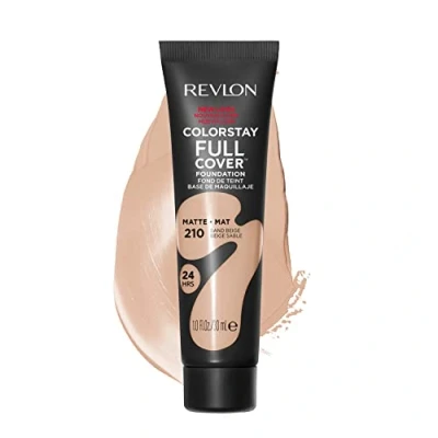 Afbeelding van Revlon ColorStay Full Cover™ Foundation, optimale dekking en fluweelachtige afwerking, nr. 210, zandbeige
