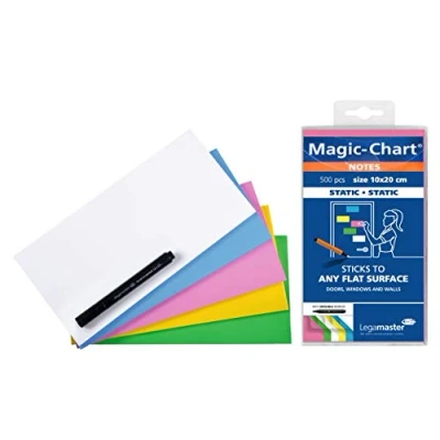 Afbeelding van Magic chart notes Legamaster 10x20cm assorti