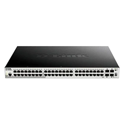 Afbeelding van D Link DGS 1510 52XMP/E Netwerk switch RJ45/SFP+ 48 + 4 poorten 176 Gbit/s PoE functie