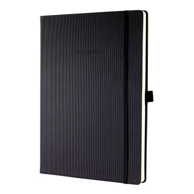 Afbeelding van Sigel Si Co110 Notitieboek Conceptum Pure Hardcover A4 Zwart Blanco