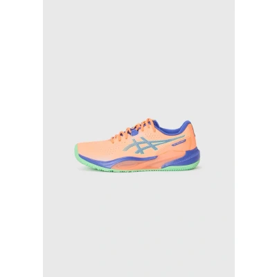 Afbeelding van Asics GEL Challenger 15 Padelschoenen, Heren, Maat: 48, Coral/dark blue Imitatieleer/ textiel