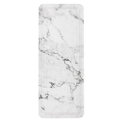 Afbeelding van Kleine Wolke Badmat Marble antraciet 36x92cm