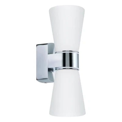 Afbeelding van EGLO Batholino Cailin Wandlamp 2 Lichts Chroom Wit