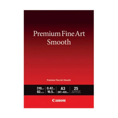 Image de Canon Premium Fine Art FA SM2 Lisse 16,5 millièmes de pouce A3 (297 x 420 mm) 310 g/m² 82 lbs 25 feuille(s) papier photo pour imagePROGRAF PRO 1000, 300; PIXMA 10S