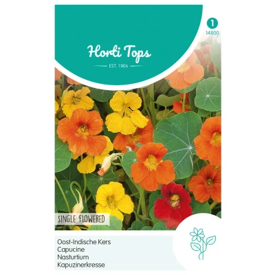 Afbeelding van Tropaeolum majus Enkelbloemig Mengsel Buzzy