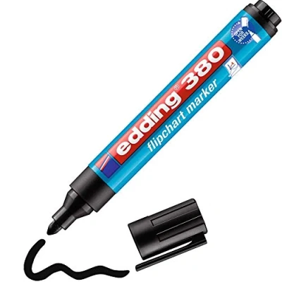 Afbeelding van Edding 380 Dashboardmarkers, navulbaar, 1,5 3 mm, zwart, 5 stuks