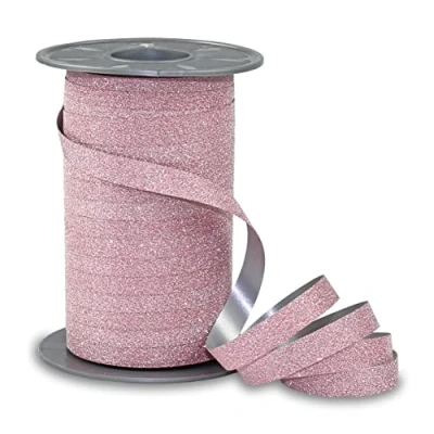 Afbeelding van Krullint Glitter Roze 10mm