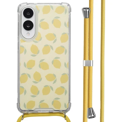 Afbeelding van imoshion Design hoesje met koord voor de Samsung Galaxy S25 Edge Citrus Dream