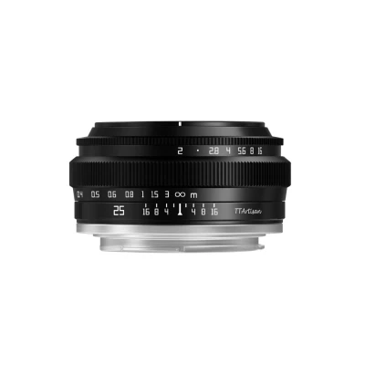 Afbeelding van TT Artisan Cameralens APS C 25mm F2 voor Fuji X vatting, zwart