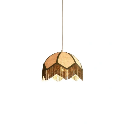 Afbeelding van Light&amp;living Hanglamp Ø35x28 cm SULINA raffia naturel+groen
