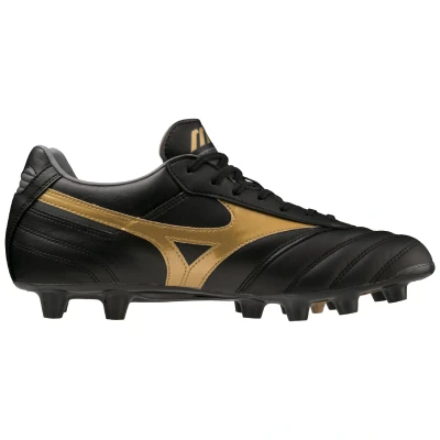 Afbeelding van Mizuno Heren Voetbalschoenen Morelia Ii Pro (fg) 50 Black gold darkshadow