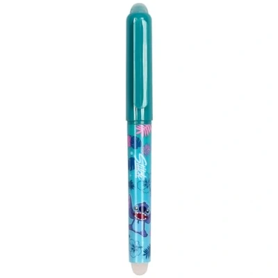 Afbeelding van DISNEY Stitch Uitwisbare pen met gum, balpen, blauwe inkt, uitwisbaar, school