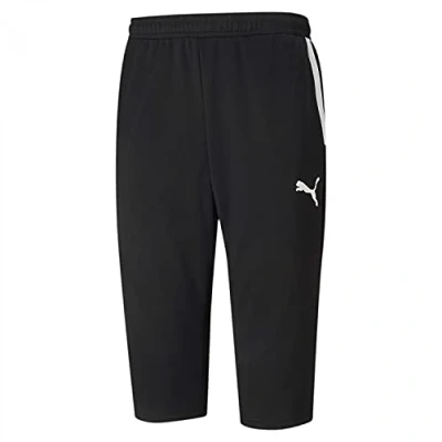 Afbeelding van Puma Teamliga Training Pants 3/4 sportbroek, Heren, Maat: Large, Black/white