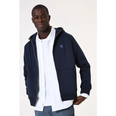 Afbeelding van Garcia Sweater met rits, Heren, Maat: XL, Deep ink