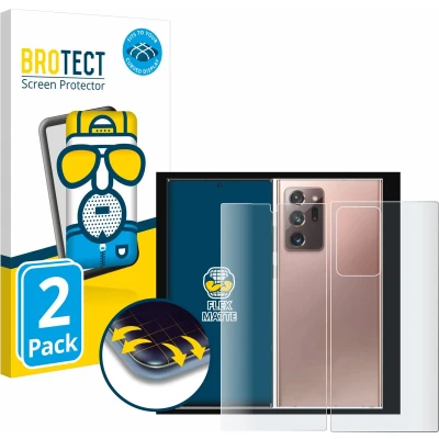Afbeelding van BROTECT Screenprotector voor Samsung Galaxy Note 20 Ultra 5G (Voor+Achter) Folie Beschermfolie matte volledig dekking (2 Stuks)