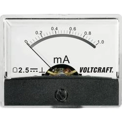 Afbeelding van VOLTCRAFT AM 60X46/1MA/DC Inbouwmeter 60X46/1 mA/DC 1 mA Draaispoel