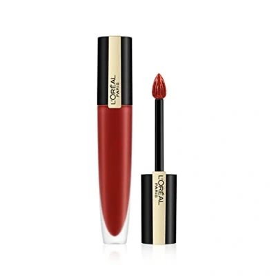 Image de L&#039;Oréal Paris Encre à Lèvres Liquide Mate Rouge Signature Teinte : I am worth it, Bordeaux (115) 7 ml