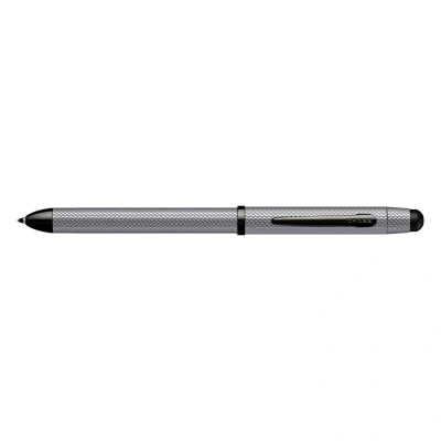 Afbeelding van CROSS Tech3+ geborsteld chroom PVD multifunctionele pen met stylus en 0,5 mm lood
