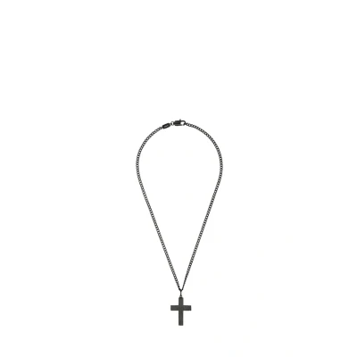 Afbeelding van s.Oliver Kreuz Ketting, Heren, Maat: 50, Schwarz