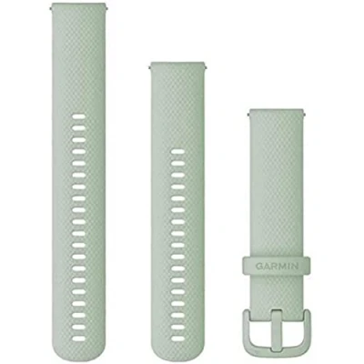 Afbeelding van Garmin Siliconen band met snelsluiting, 20 mm, pastelgroen, compatibel Venu Series (behalve S modellen), Forerunner 55/245/645, Approach S12/S40/S42, Vivoactive 3/4, Vivomove 3/HR/Luxe/Style,