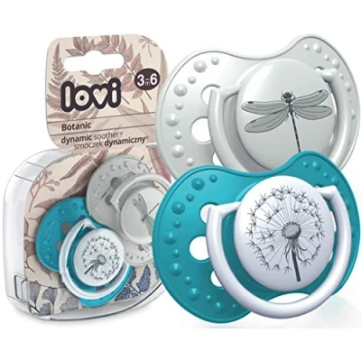 Afbeelding van Lovi Botanic Boy fopspenen 2 st. set, 3 6 maanden
