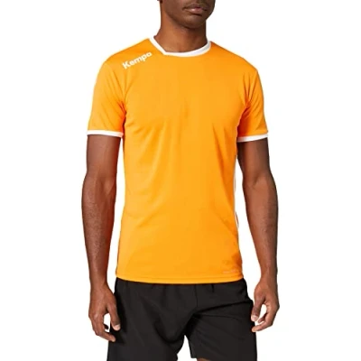Afbeelding van Kempa Curve Shirt Diep Blauw Fluo Geel Maat 116