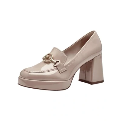 Afbeelding van Tamaris Instappers, Dames, Maat: 40, Nude patent Kunststof