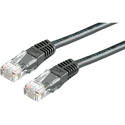Afbeelding van VALUE Patchkabel Cat.6 UTP (Class E), zwart, 0,5 m