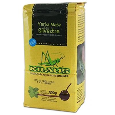 Afbeelding van Kraus Silvestre Yerba Mate met Pepermunt Straf van smaak