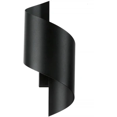 Afbeelding van Wandlamp Spiner zwart, hoogte 30 cm, staal