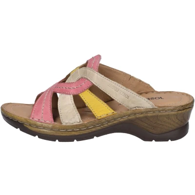 Afbeelding van Josef Seibel Catalonia Muiltjes met hak, Dames, Maat: 42, Pink multi Leer