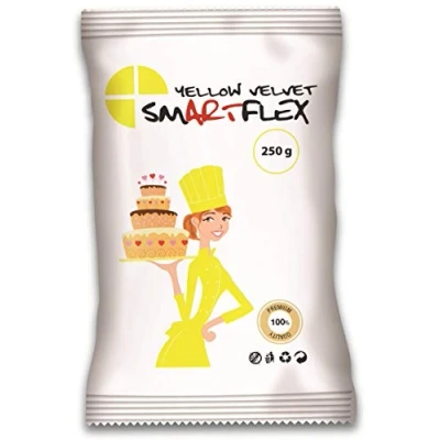 Afbeelding van SmartFlex Fondant Geel Velvet 250g