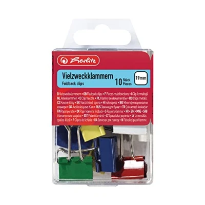 Afbeelding van Vielzweckklammer Metall farb sort. 60BI 10er H�ngeb.