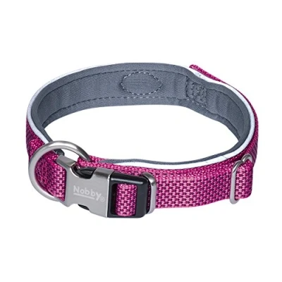 Afbeelding van Nobby halsband classic preno royal framboos xs s lengte 32 39 cm breedte 1,5 2,0
