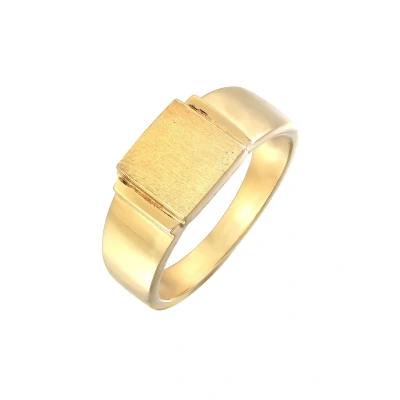 Afbeelding van Kuzzoi Statement LOOK Ring goldcoloured, Heren, Maat: 62, Gold coloured