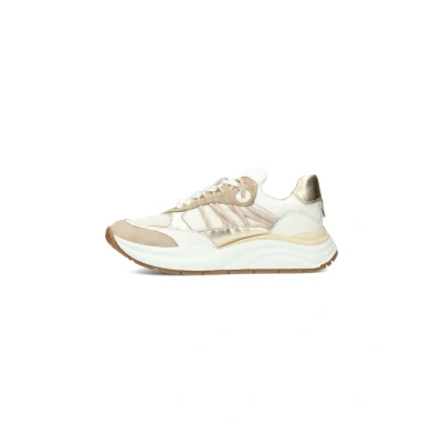 Afbeelding van PS Poelman Charu Sneakers laag, Dames, Maat: 36, White with beige combination Leer