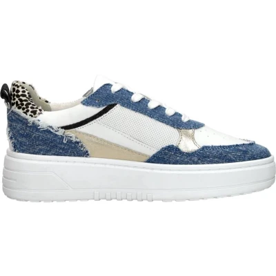 Afbeelding van SUB55 Sneakers laag, Maat: 41, Licht blauw Leer en textiel