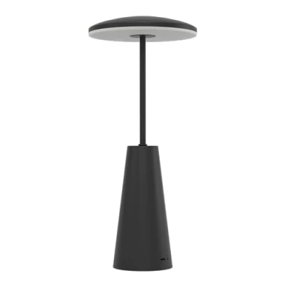 Afbeelding van EGLO Piccola Tafellamp Aanraakdimmer Draadloos 28 cm Zwart Instelbaar wit licht Oplaadbaar Buiten en Binnen