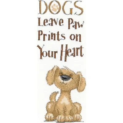 Afbeelding van Heritage Crafts Paw Prints borduren (pakket) 1457A