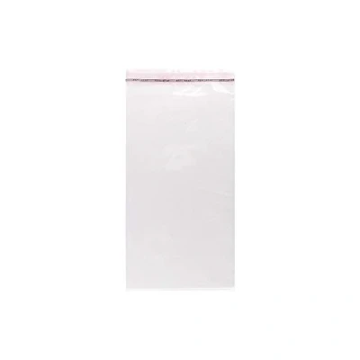 Afbeelding van Cellofaanhoesjes, 100 stuks, zelfklevende sluiting, foliezakken, plastic zakjes, cellofaanzakken (24 x 13 cm)