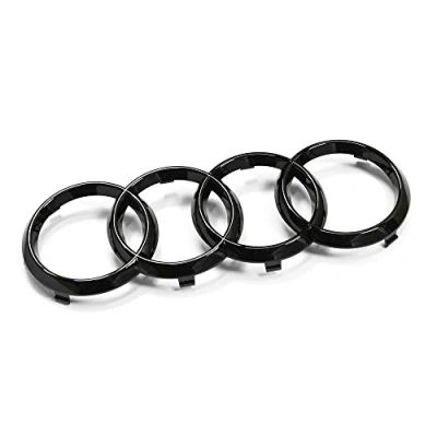Image de Audi 82A071801 Grille de signe, Ringe Black Edition Emblem Blackline Logo Noir