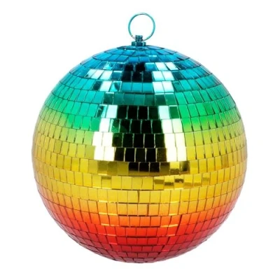 Afbeelding van Boland Discobal regenboog (20 cm) Multi Glitter &amp; Glamour 80&#039;s