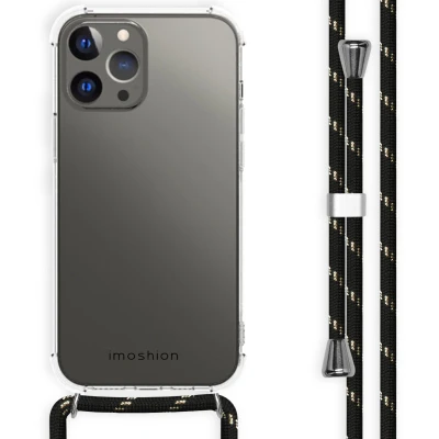 Afbeelding van iPhone 13 Pro Max Hoesje met koord iMoshion Backcover Transparant