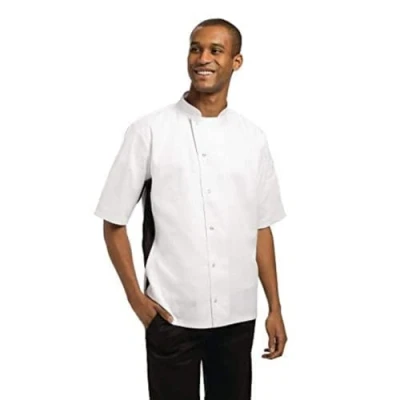 Afbeelding van Whites Nevada koksbuis wit met zwart contrast XL